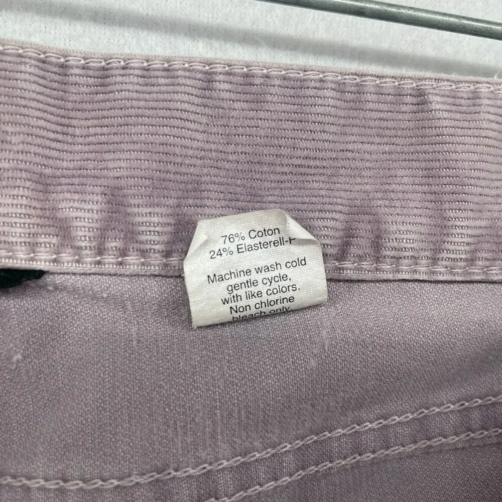 J.CREW Jeans Womens 28 Corduroy Toothpick Ankle Zip Skinny Cotton Stretch Purple